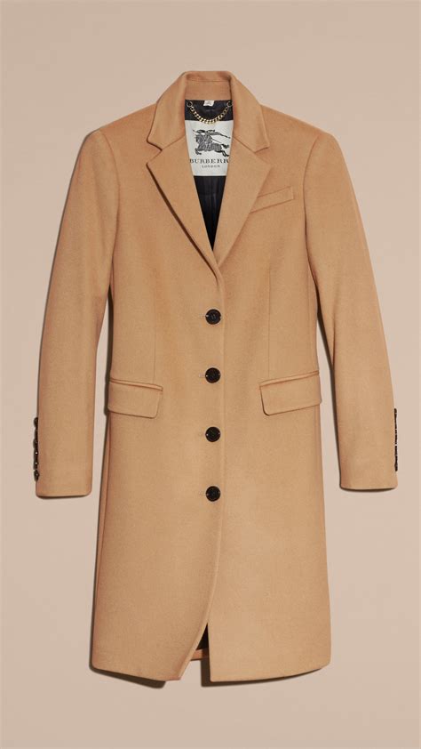 burberry wool cashmere tailored coat.